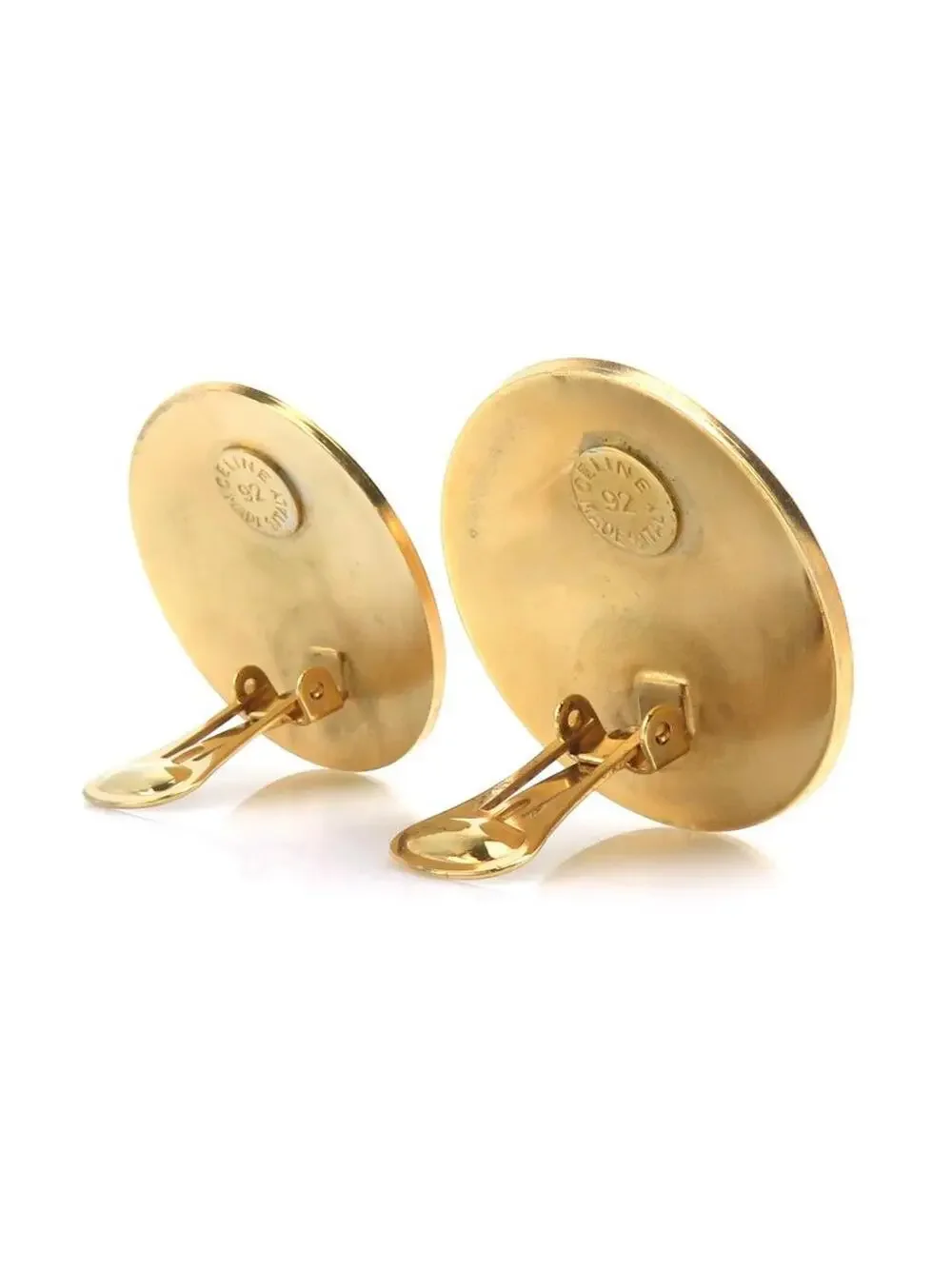 Auth Celine Earrings Gold Metal - #302778C17B